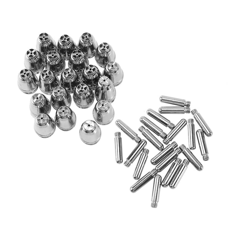 24-Piece Plasma Cutter Consumables Kit – Tips, Nozzles, Electrodes For SG-55, AG-60, CUT50/60