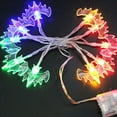 thumbnail image 4 of 10 LEDs Warm White Light Source PVC 2xAA Warm white light pumpkin Battery Halloween Pumpkin Ghost Scary Lamp Series, 4 of 5