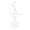 thumbnail image 4 of Kuzco Lighting Ch63436 Rezz 36" Wide Led Ring Chandelier - Nickel, 4 of 7