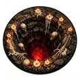 thumbnail image 5 of 3D Halloween Round Rug, Illusion Halloween Round Mat, Funny Rug with Non-Slip Soft Visual Effect Door Mat for Living Room Indoor Decor, 5 of 5