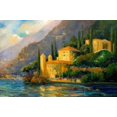 thumbnail image 2 of Stevens, Allayn 32x23 White Modern Wood Framed Museum Art Print Titled - Lake Villa, 2 of 4