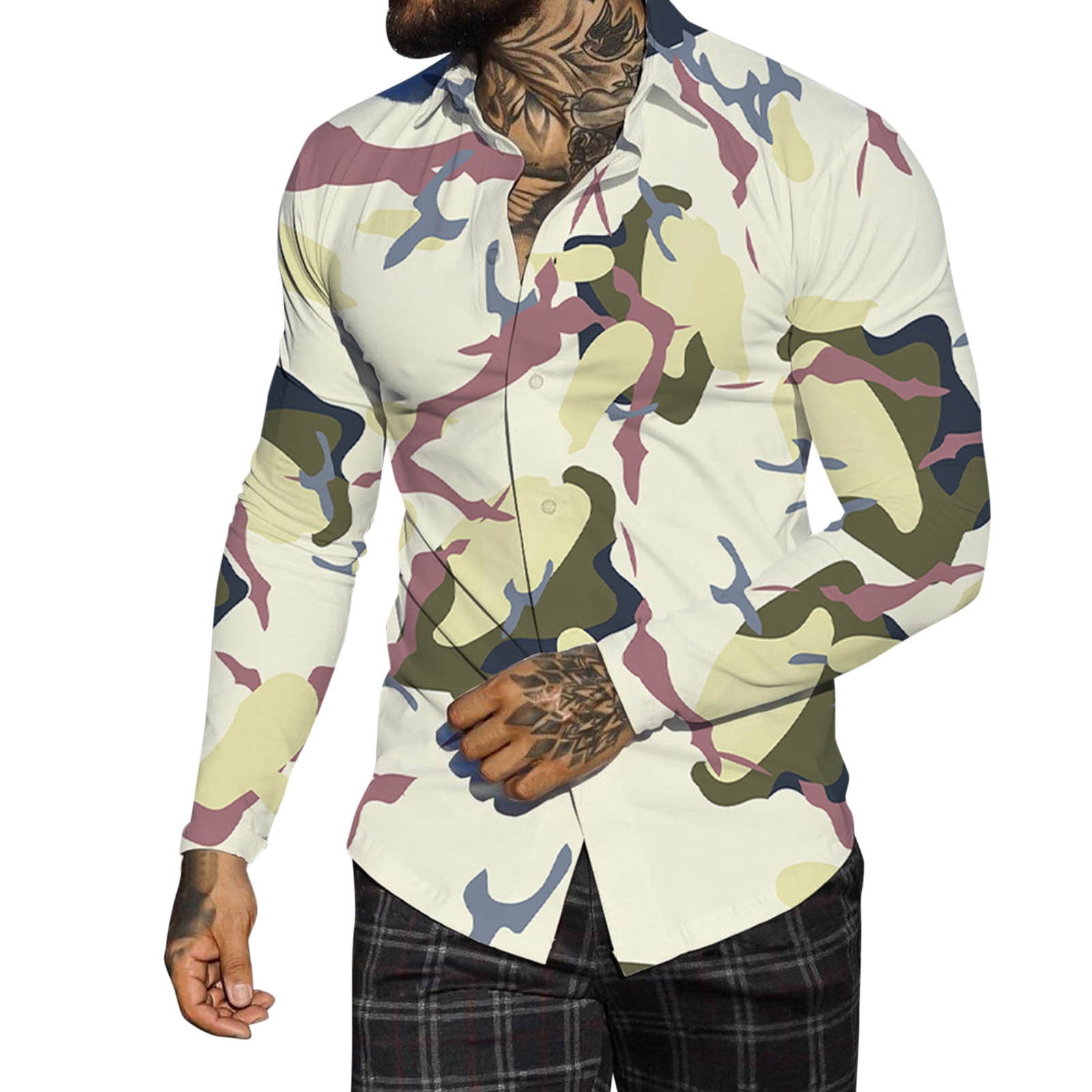 fvwitlyh Mens Black Dress Shirt Men's One and Only Textured Short