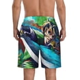 thumbnail image 4 of The Legend of Zelda Mens Swim Trunks Quick Dry Board Shorts with Mesh Lining, Hawaii Beach Shorts Swimwear Bathing Suits, 4 of 7