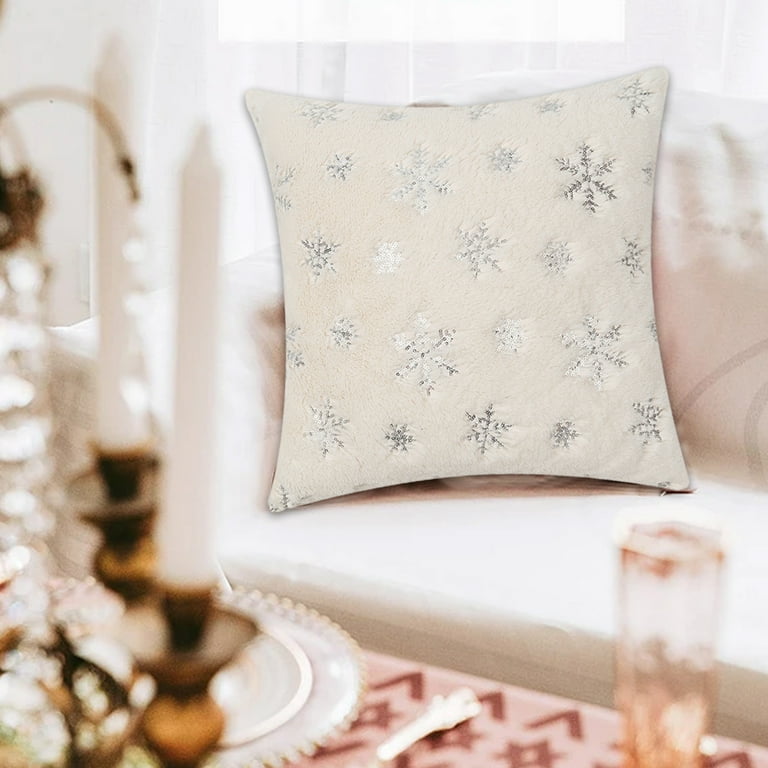 Silver christmas cushions new arrivals
