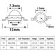 thumbnail image 2 of 6pcs LED Chips 1W LED Bead Chip Bombilla Lámpara Accesorio DIY Accesorio (Blanco cálido) TUNC Sencillez, 2 of 5