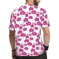 thumbnail image 2 of Wukai Orchids Flowers Print Men's Short-Sleeved Mesh T-Shirt,Quick-Dry Short Sleeve Workout T-Shirt-5X-Large, 2 of 8