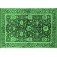 thumbnail image 1 of Ahgly Company Indoor Rectangle Oriental Emerald Green Industrial Area Rugs, 3' x 5', 1 of 4