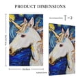 thumbnail image 3 of Balery Starry White Horse for Duplex Wall Plates Kit, Electrical Outlet Covers, Standard Size 1-Gang 5.0" x3.0", Electric Receptacle Plug Covers-Style V, 3 of 6