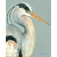 thumbnail image 2 of Marrott, Stephanie 15x18 Black Ornate Wood Framed with Double Matting Museum Art Print Titled - Heron On Grey, 2 of 4