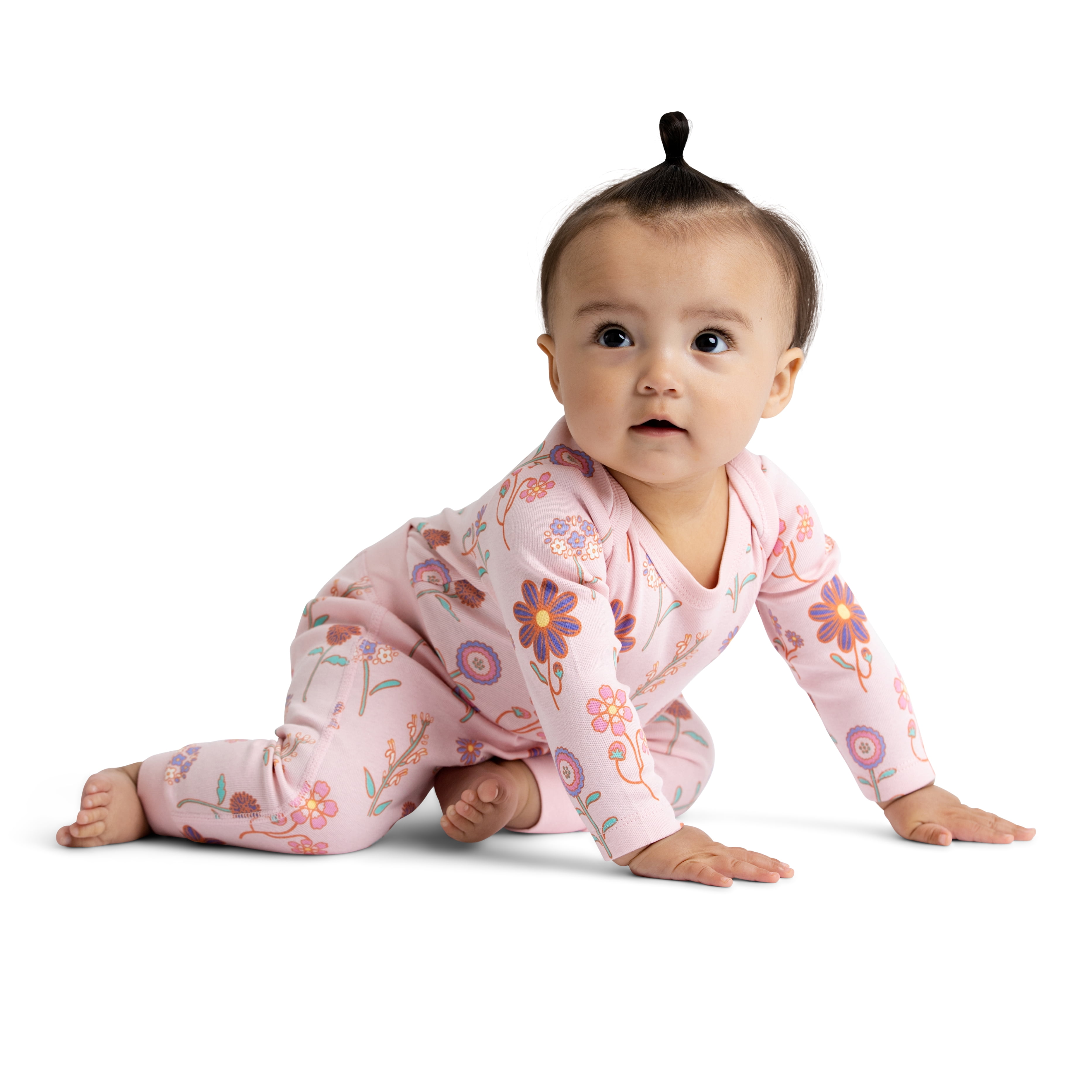 M+A by Monica + Andy Baby Girls Organic Cotton First Moves Set, 2-Piece, Sizes 0M-24M