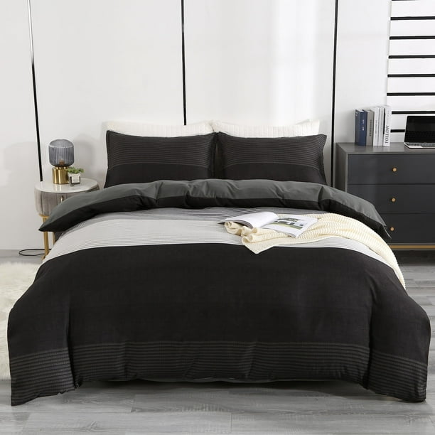 Smiry Duvet Cover Queen Size Soft Microfiber Queen Duvet Cover Set 3