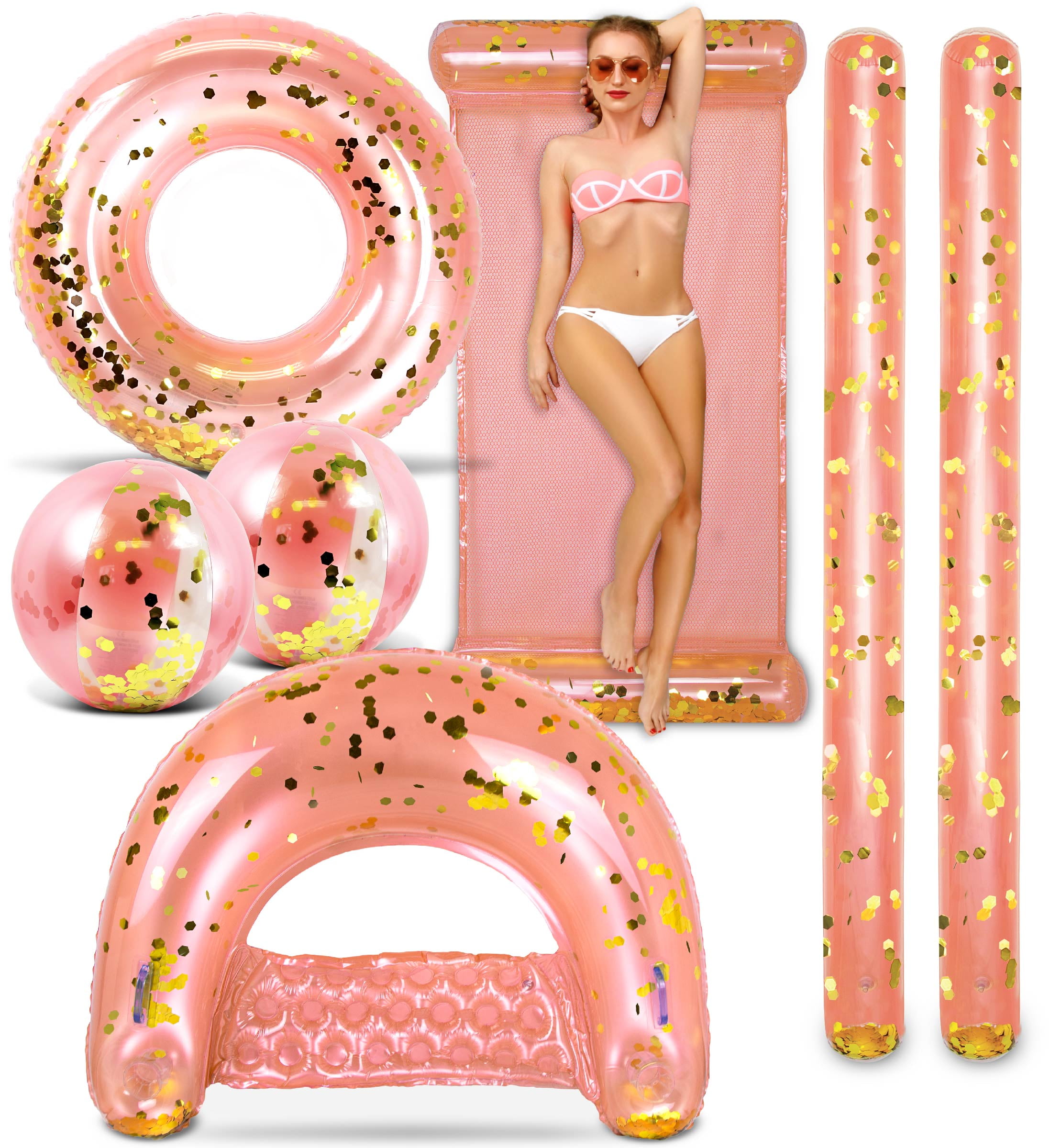 Rose gold hotsell pool float