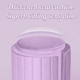 thumbnail image 6 of YINIX Pouf Ottoman with Wheels, Velvet Fabric Wooden Frame Pouf for Living Room, Bedroom, Purple, 6 of 6