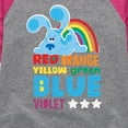 thumbnail image 3 of Blue Clues & You! - Colors Of The Rainbow - Toddler And Youth Girls Raglan Graphic T-Shirt, 3 of 5