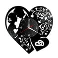 thumbnail image 2 of simhoa LED Vinyl Wall Clock with Couple Pattern Clocks Night Lamp Wall Art with Battery Mode, 2 of 8