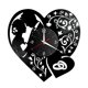 thumbnail image 2 of Reloj de pared de vinilo hueco LED de 12 pulgadas sin tictac, lámpara de noche decorativa Modo batería, 2 of 9