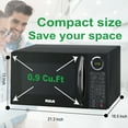 thumbnail image 2 of RCA RMW953 0.9 cu ft Countertop Microwave New - Black, 2 of 5