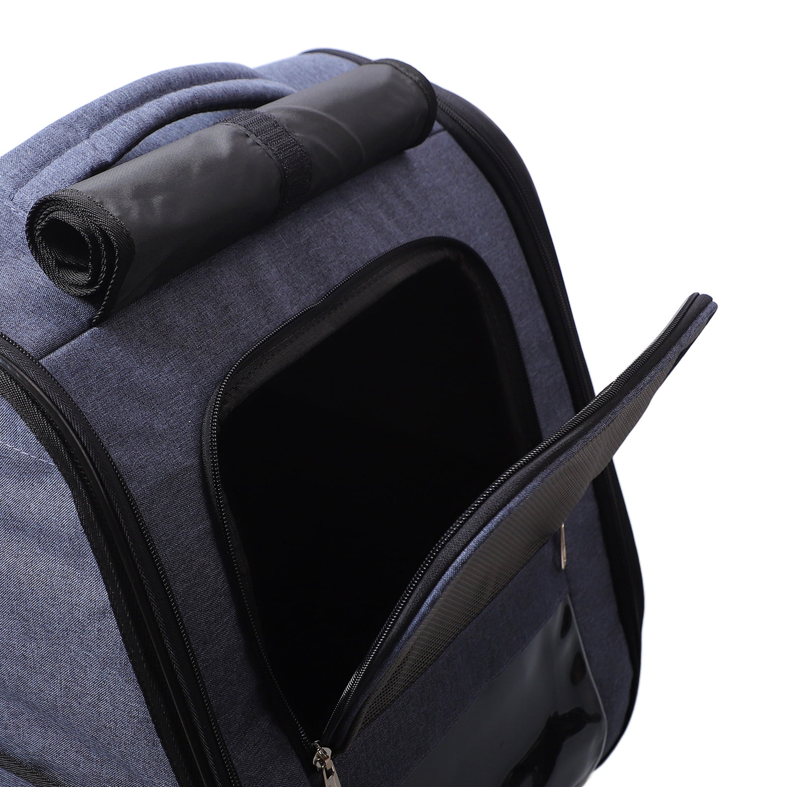 Rupoun Pet Carrier Backpack Large Capacity Polyester Pet Bag Multipurpose for Dogs Cats Outdoors Dark Blue L (16.5 in / 42 cm)