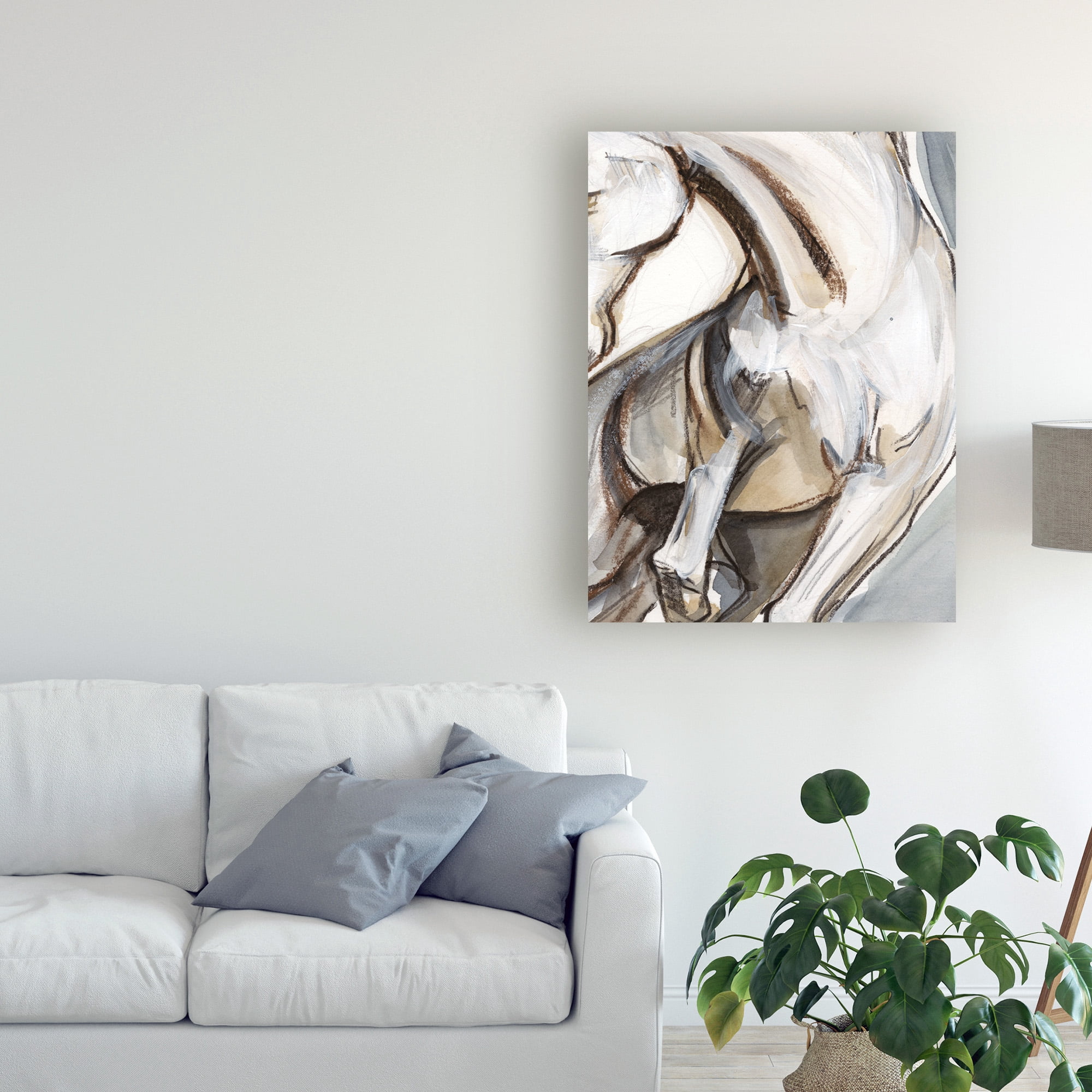 Trademark Fine Art 'Horse Abstraction II' Canvas Art by Jennifer Paxton Parker