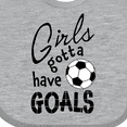 thumbnail image 4 of Inktastic Girls Gotta Have Goals Soccer Girls Baby Bib, 4 of 4