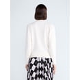 thumbnail image 3 of Free Assembly Women's and Women's Plus Bow Neck Sueded Terry Sweatshirt, Sizes XS-4X, 3 of 6