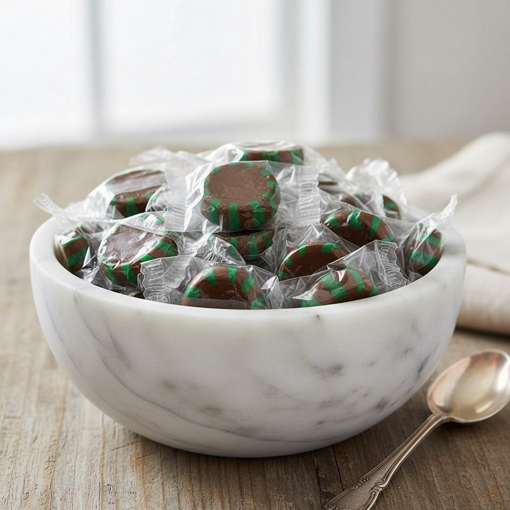 SweetGourmet Classic Chocolate Mint Hard Candy, 3 Pound Bag, 210