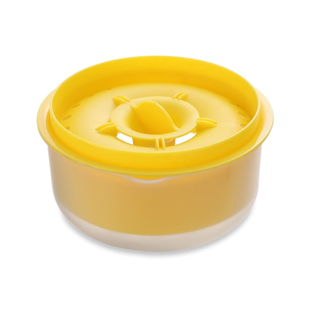 Toystoory Separador de huevos soporte filtro huevos yema blanca PP divisor profesional cocina hornear contenedores de separación Accesorios Cocina y Comedor Amarillo Toystoory HA059404-01