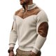 thumbnail image 3 of Ceisia Men's Casual Striped Half Button Round Neck Pullover with Pocket Daily Fashion Top Gift, 3 of 8