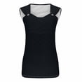 thumbnail image 4 of qucoqpe Summer Sleeveless Tank Tops for Women Fashion Casual Loose Fit Crew Neck Camisole Blouses Trendy Solid Color Tunic Shirts, 4 of 6