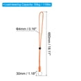 thumbnail image 2 of Uxcell 18" Paracord Lanyard Necklace Keyring Badge Holder Strap, Orange 3 Pack, 2 of 5