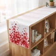 thumbnail image 6 of Table Runners 90 Inches Long Dress Scarves, Red Gradient Farmhouse Coffee/Dining/Kitchen Table Runner for Living Room, Abstract Polka Dots Vintage Modern Art 13x90 Inch, 6 of 9