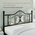 thumbnail image 5 of Sha Cerlin Full Size Metal Platform Bed Frame with Victorian Vintage Butterfly Headboard&Footboard, Black, 5 of 8