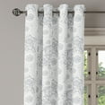 thumbnail image 3 of Ambesonne Shabby Flora Grommet Curtain, Rose Petals Floret, 50" x 63", White, 3 of 6