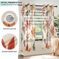 thumbnail image 3 of Yayeee Window Curtains Set of 2 for Living Room Light Filtering 63"x42", Yellow Autumn Leaves, 3 of 7