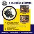thumbnail image 2 of Grillers Choice BBQ Grill Brush, Bristle Free, Stainless Triple Helix Coil, 18" Long Handle, All Grill Types, 2 of 5