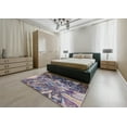 thumbnail image 5 of Ahgly Company Machine Washable Indoor Square Industrial Modern Purple Haze Purple Area Rugs, 6' Square, 5 of 7