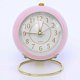 thumbnail image 1 of Convex Ring Alarm Clock Creative Retro Alarm Clock Student Silent Night Light(Pink), 1 of 2
