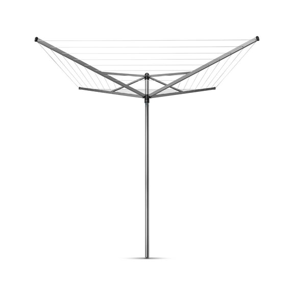 Brabantia Topspinner 131 ft Outdoor Drying Rack Ground Spike Metallic Gray