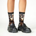 thumbnail image 4 of Naloa Deer American Flag Vintage Kids Socks Unisex Kids and Toddlers' Crew Socks, ,1 Pairs, 4 of 5