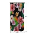 thumbnail image 5 of Pioneer Flower Floral Print Pattern Shower Curtain 36"x72" ,Bathroom Decorative Shower Curtains Set with 12 Hooks,Modern Waterproof Washable Shower Curtain, 5 of 6