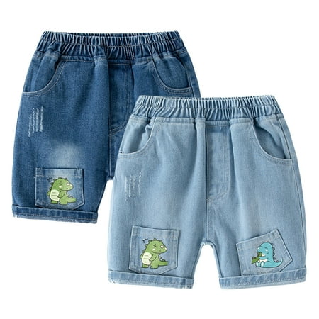 

YTDSCS Baby Boys Denim Shorts for Kids Summer Straight Jeans Shorts Toddler Summer Casual Short with Pocket for Boys 1-7 Years