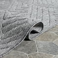thumbnail image 6 of BNM Modern Geometric Indoor Outdoor Area Rug, 4' x 6', Grey, 6 of 7