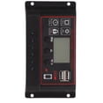 thumbnail image 1 of Controlador de carga solar Panel solar Regulador inteligente de batería con puerto USB dual 12V/24V PWM Parámetro automático Pantalla LCD ajustable 20A, 1 of 12