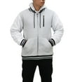 thumbnail image 1 of MEN'S COLORBLOCK CORAL FLEECE LINED JACKET WITH HOOD. FULL ZIP, PLUSH, WARM AND COZY., 1 of 2