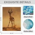 thumbnail image 3 of Diamond Art Kit for Adults, Graceful Antelope Running Desert Diamond Painting for Adults Beginners, DIY Diamond Art Painting Kits, 5D Diamond Painting Crafts for Home Decor 12x16 Frameless, 3 of 7