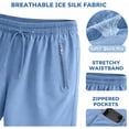 thumbnail image 5 of Icy Shorts for Women Over 50, 8 Inch Inseam Quick-Dry Stretch Casual Shorts with Pockets & Drawstring, Moisture-Wicking Summer Trousers, 5 of 7