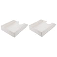 thumbnail image 4 of 2 Pieces File Rack Photo Folder Holder for Desk Paper Plates Office White, 4 of 8