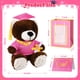 thumbnail image 2 of 2 juegos de juguetes de oso con gorro de graduación, clase de 2025, oso de peluche de peluche de graduación, toga y birrete de graduación de perro animal con tarjeta de felicitación y bolsa para regal, 2 of 5