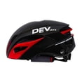 thumbnail image 4 of Casco de bicicleta para mujer y hombre, con visera desmontable y resistencia a los golpes, ajustable. Rojo, 4 of 9