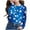Blue, variant on Juslio Girls Shirts Graphic Tees Long Sleeve Round Neck Print Fashion Tops Casual Kids Clothing Girls and Boys Shirts